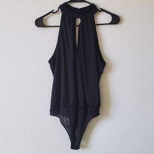 Maurices Black Bodysuit with Choker (M)